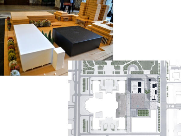 Wizje zabudowy pl. Defilad w Warszawie prezentowane podczas konsultacji społecznych w 2016 r.