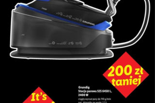 Stacja parowa Grundig o mocy 2400 W i ciśnieniu 6,5 bara