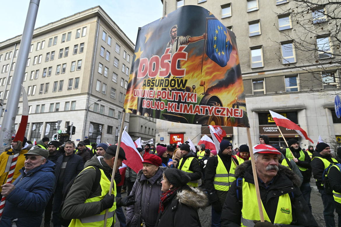Protest rolników w Warszawie (3.01.2025)