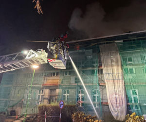 Pożar w szpitalu w Elblągu