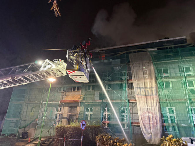 Pożar w szpitalu w Elblągu