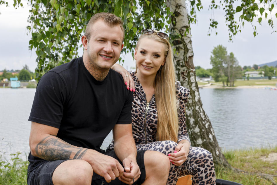 Dawid Narożny z żoną Joanną