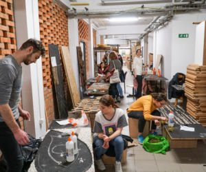 Instalacje artystyczne z roślin wykonane w pracowni Architektury Krajobrazu KUL, przez studentów pod okiem wykładowcy mgr. inż. Pawła Adamca