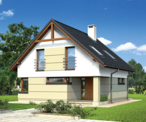 EM173 Pełen energii projekt domu Murator