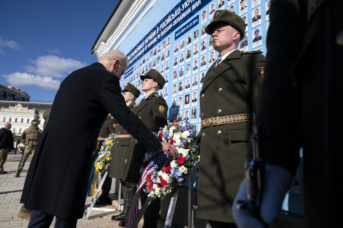 Prezydent Joe Biden w Kijowie