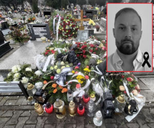 Przejmujący pogrzeb Marka Kubaczki. Brat nie powstrzymał emocji