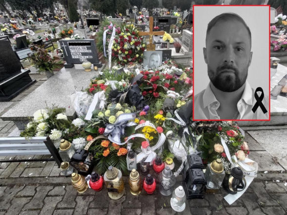 Przejmujący pogrzeb Marka Kubaczki. Brat nie powstrzymał emocji