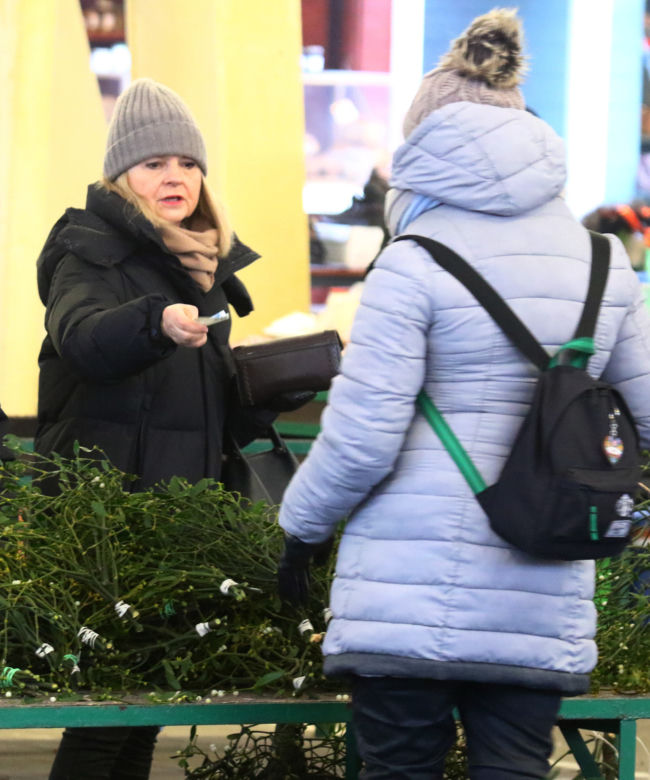 Małgorzata Tusk na bazarku