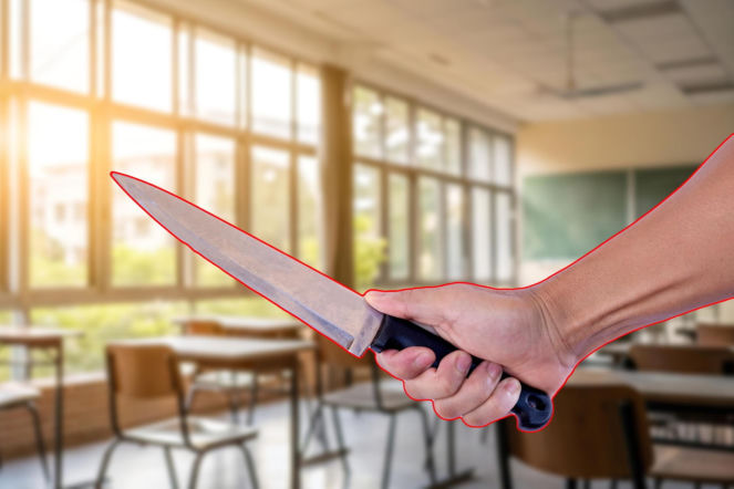 14-latek rzucił się na nauczycielkę z nożem! Szokujące tłumaczenia