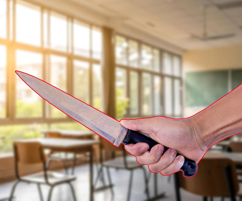 14-latek rzucił się na nauczycielkę z nożem! Szokujące tłumaczenia