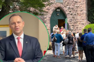 Karol Nawrocki powiedział to po mszy przed urodzinami Trumpa. To usłyszeli nieliczni! 