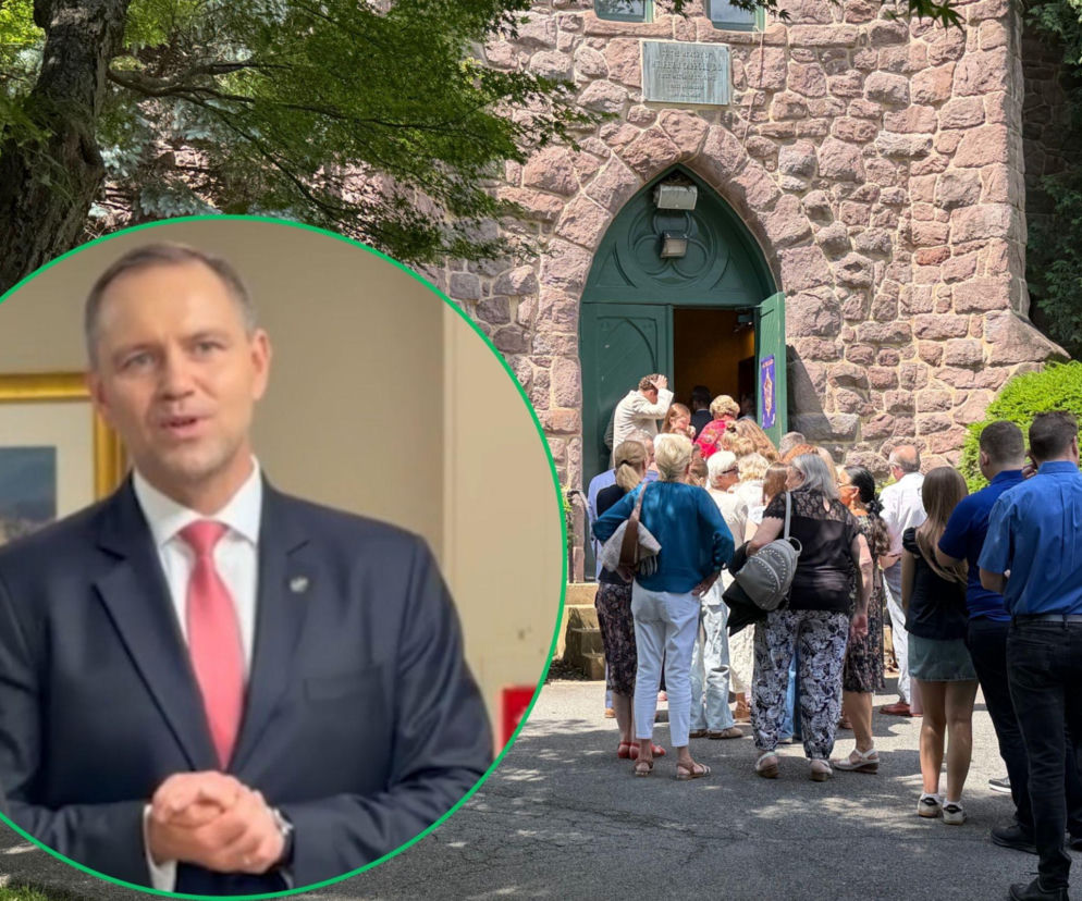 Karol Nawrocki spotkał się z Polonią po mszy w polskim kościele w Maryland
