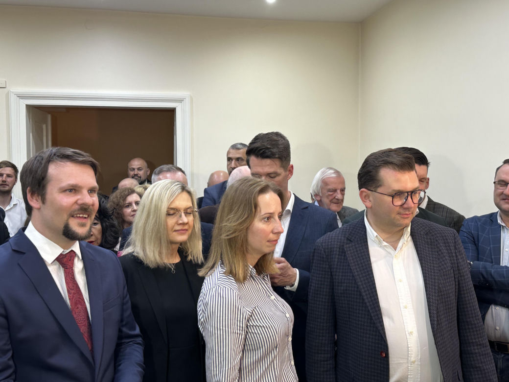 Wieczór wyborczy w sztanie Łukasza Kmity w Krakowie