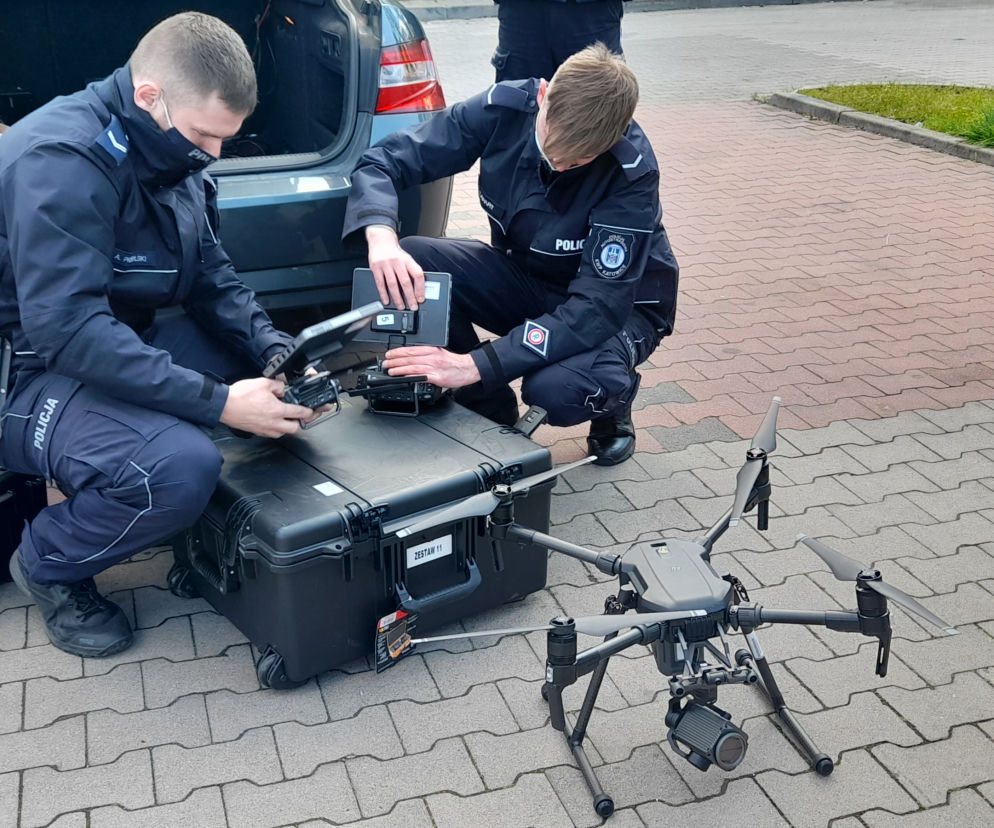 Dron na wyposażeniu śląskiej drogówki 