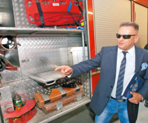 Rutkowski na tropie sprzętu strażaków