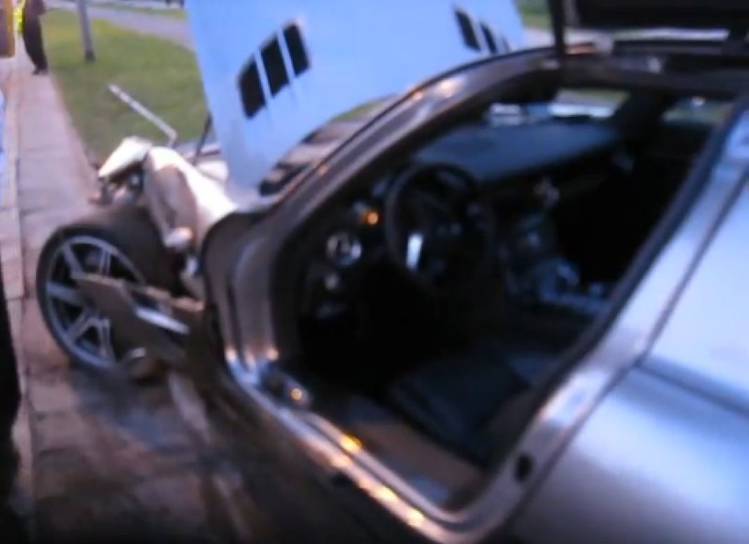 Mercedes SLS AMG, Wypadek 23.05.2012