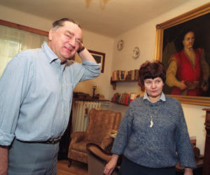 Jan Olszewski z żoną Martą