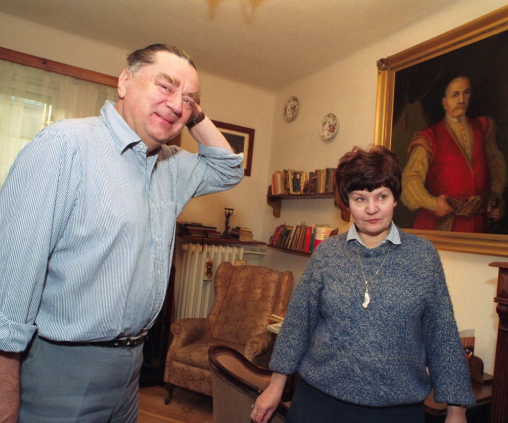Jan Olszewski z żoną Martą