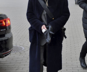 Monika Olejnik w glanach na pogrzebie zamordowaniego dziennikarza