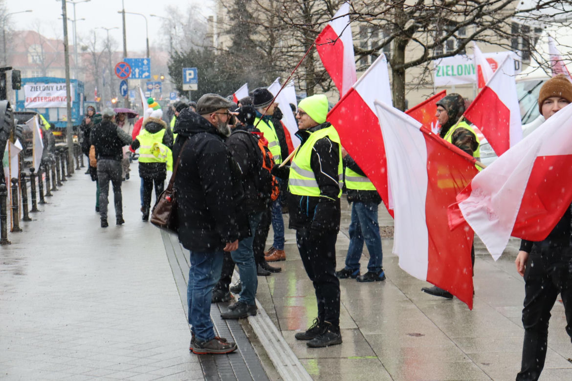 Protest rolników w Poznaniu 