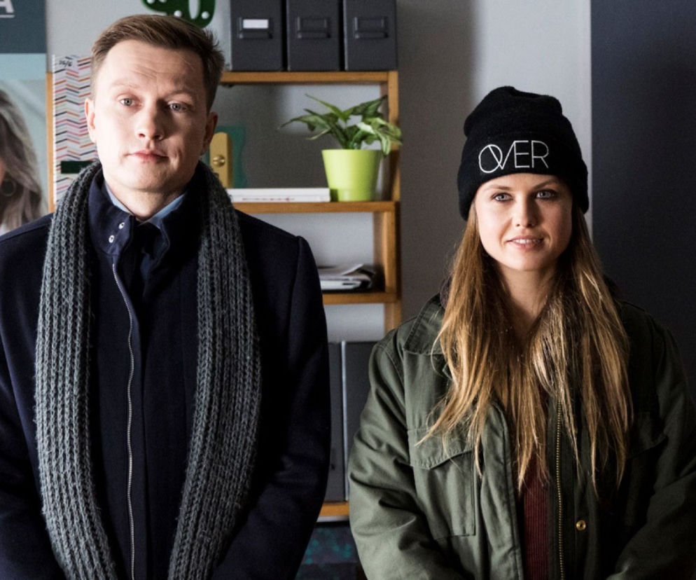 Za marzenia 2 sezon, odc. 10. Anka (Anna Karczmarczyk), Adam (Jakub Wesołowski)
