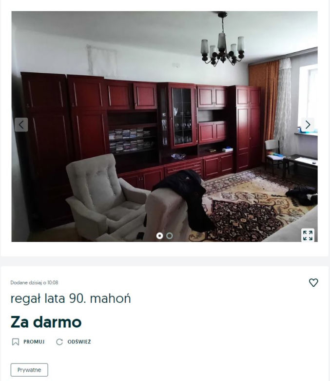 Meble za darmo
