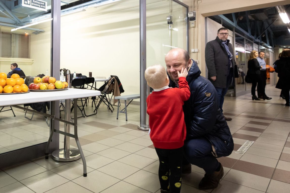   Rzeszów. W Full markecie powstał punkt noclegowy dla uchodźców z Ukrainy [ZDJĘCIA]