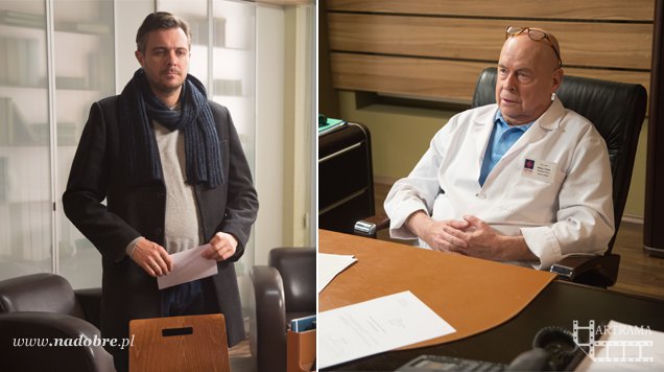 Na dobre i na złe odc. 590. Piotr Gawryło (Marek Bukowski), Stefan Tretter (Piotr Garlicki)