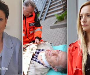M jak miłość odc. 1154. Marysia (Małgorzata Pieńkowska), Artur (Robert Moskwa), Teresa (Dominika Łakomska)