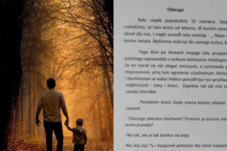 Kacper z Sosnowca opisał w szkolnym wypracowaniu jak umiera jego tata. Ta historia chwyta za serce!