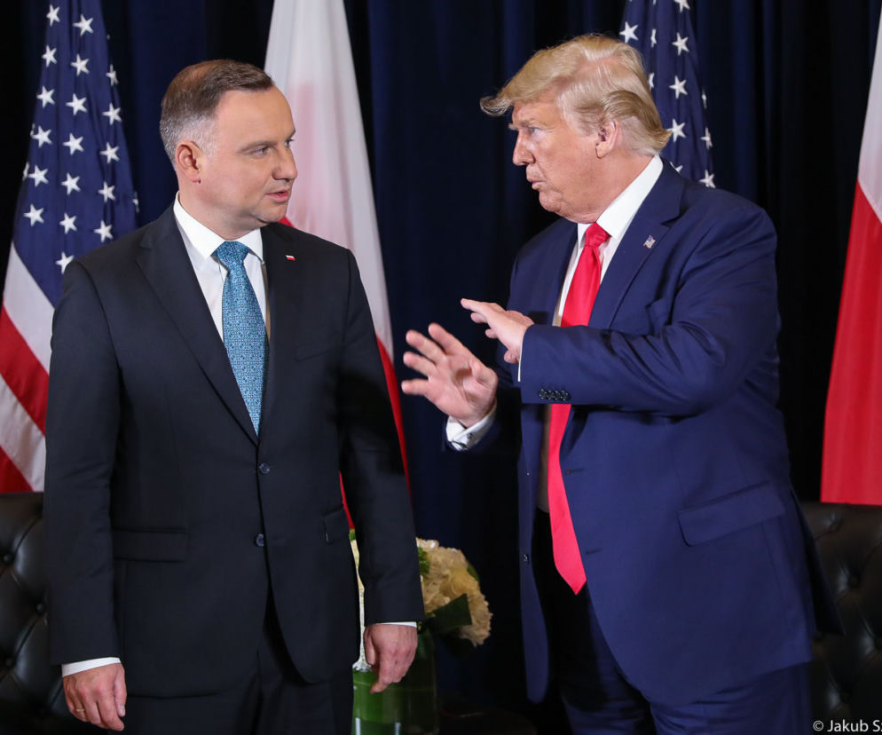 Prezydent Andrzej Duda spotkał się z Prezydentem Donaldem Trumpem