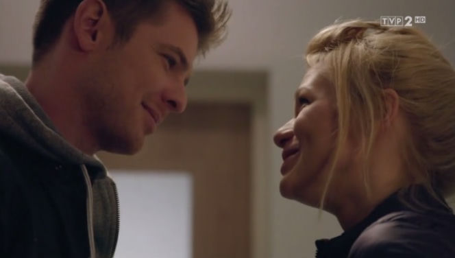 Na dobre i na złe odc. 602. Agata Woźnicka (Emilia Komarnicka), Szczepan (Kamil Kula)
