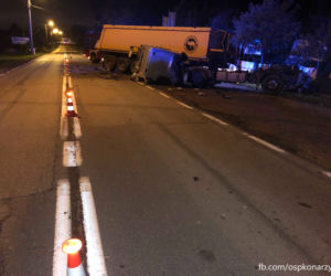 Podlaskie: Konarzyce. Od ciężarówki oderwała się kabina. W środku kierowca