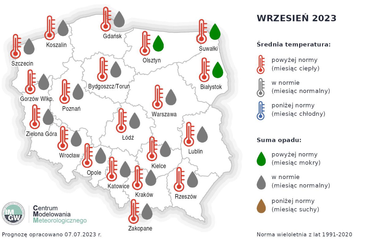 Końcówka lata mocno nas rozczaruje? Przed nami wiele deszczowych dni. Prognoza długoterminowa