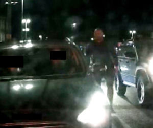 Ten mężczyzna groził innemu kierowcy. Poszukuje go policja