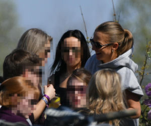 Anna Lewandowska z koleżankami