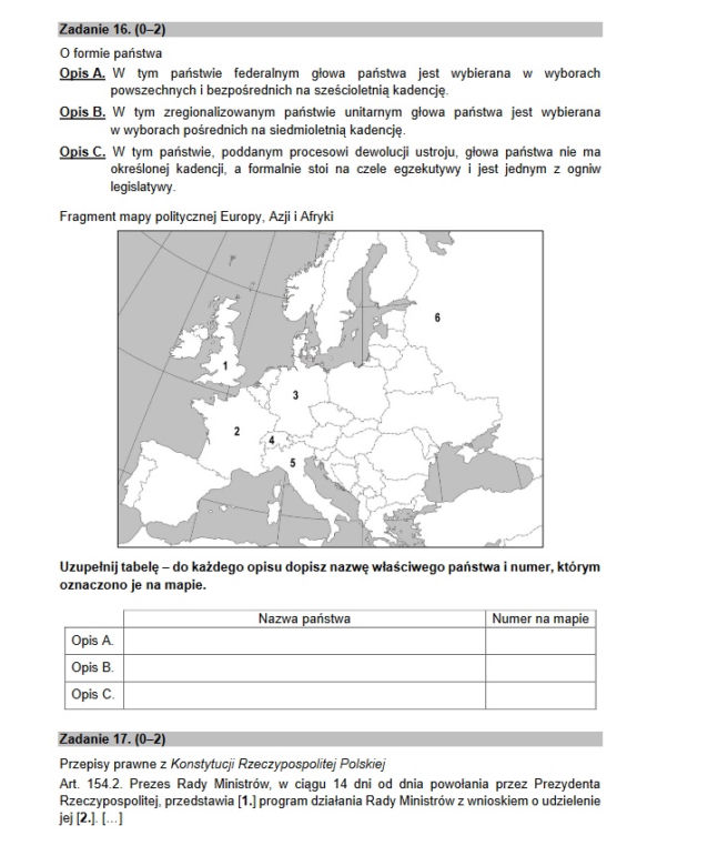 Matura próbna 2021 z WOS-u. Czy rozszerzenie było trudne? Zobacz arkusze CKE i odpowiedzi