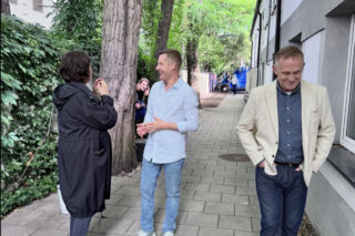 M jak miłość. Paweł (Rafał Mroczek), Artur (Robert Moskwa), Marysia (Małgorzata Pieńkowska)