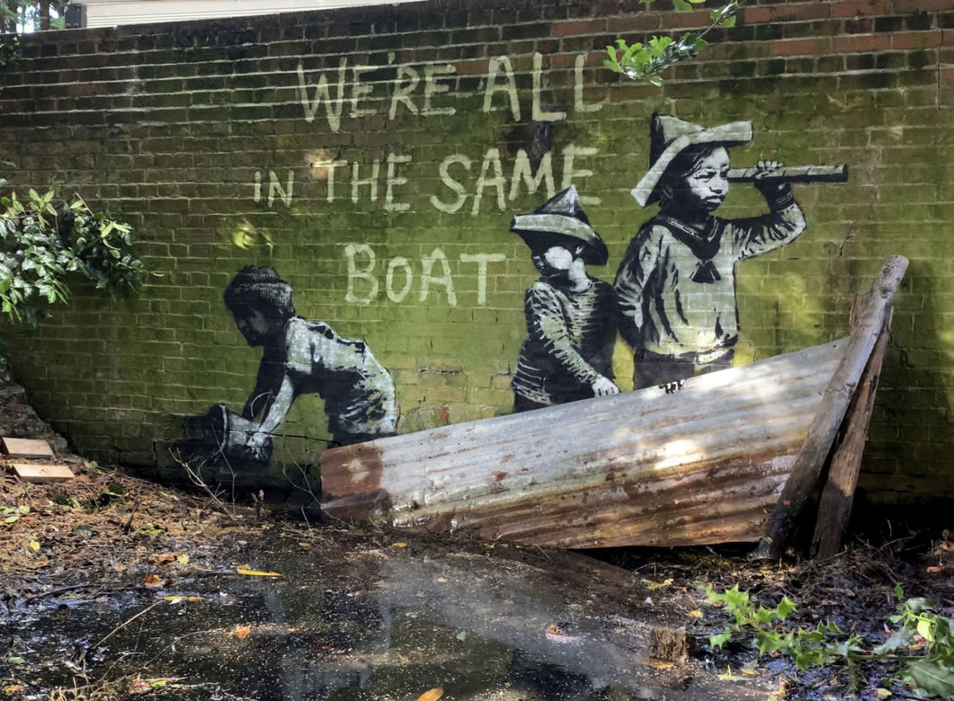 Christopher Walken zniszczył pracę Banksy'ego