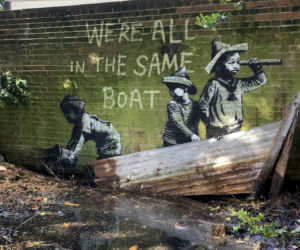 Znany aktor zniszczył dzieło sztuki Banksy'ego. Było warte 10 mln funtów!