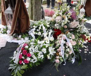 Barbara Wrzesińska na pogrzebie Agnieszki Maciąg