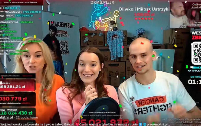 Najciekawsze akcje podczas streama Łatwoganga