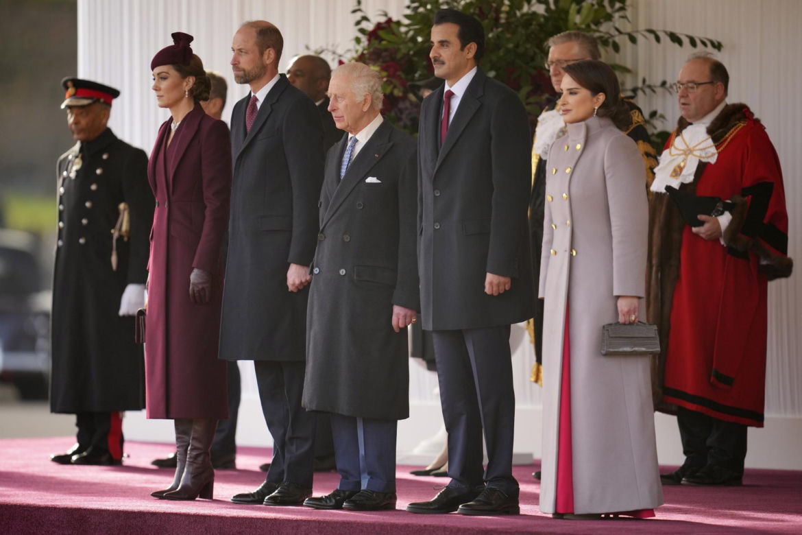 Kate z emirem Kataru w Londynie