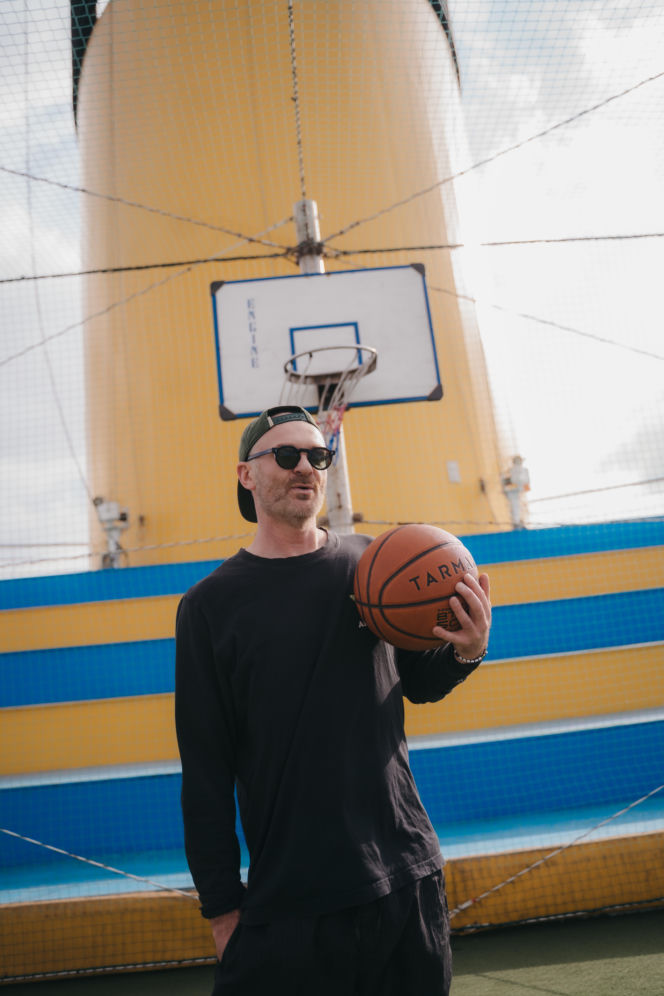 Zagraliśmy w kosza na dachu statku!