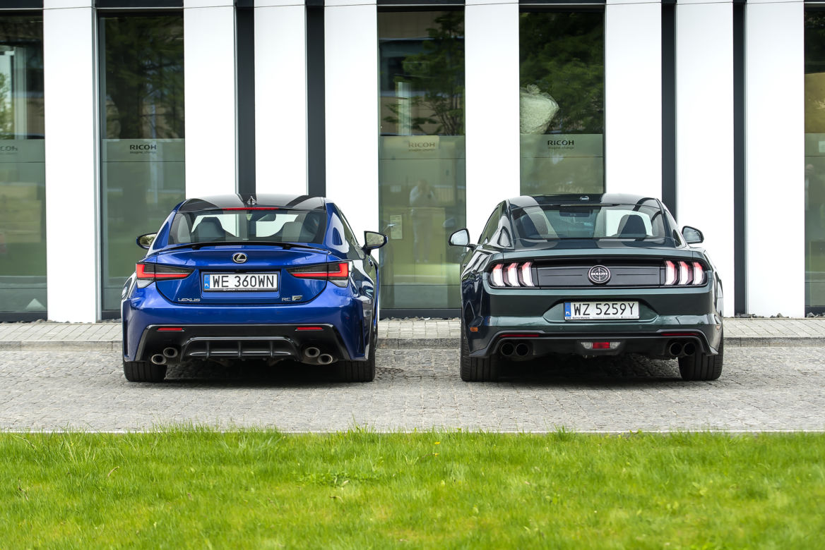 Lexus RC F Carbon 5.0 V8 vs. Ford Mustang Bullitt 5.0 V8