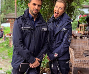 M jak miłość nowy sezon na planie. Natalka (Dominika Suchecka), Rafał (Jakub Kucner)