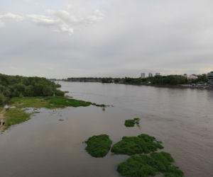 Fala wezbraniowa zalała plażę nad Wisłą