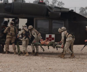 Przestrzelony hełm „Sikora”