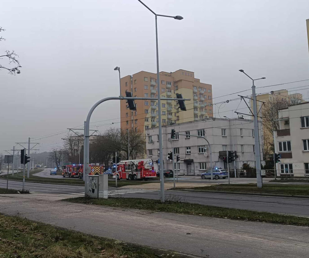 Pożar przy ul. Kraszewskiego w Toruniu