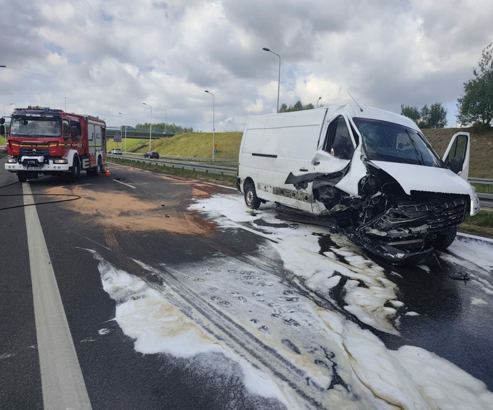 Poważny wypadek na trasie S7 w Zaleziance